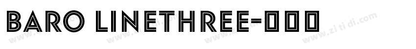 Baro LineThree字体转换